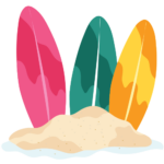 varias tablas de surf